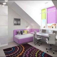 version du style lumineux d'une chambre d'enfants pour deux filles photo