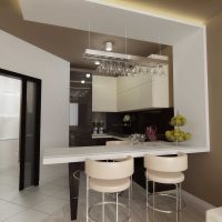 l'idée d'une cuisine lumineuse design de 9 m² photo