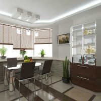 Un exemple d’intérieur de cuisine lumineux photo de 14 m²