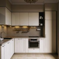 option pour appliquer une photo de conception de cuisine lumineuse