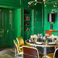 Exemple d'utilisation de vert dans une photo de décor de pièce lumineuse