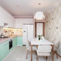 Un exemple de design de cuisine insolite photo de 9 m²