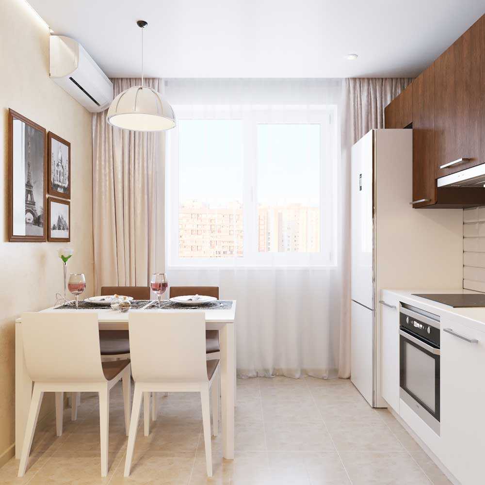 Un exemple de décor de cuisine clair de 8 m²