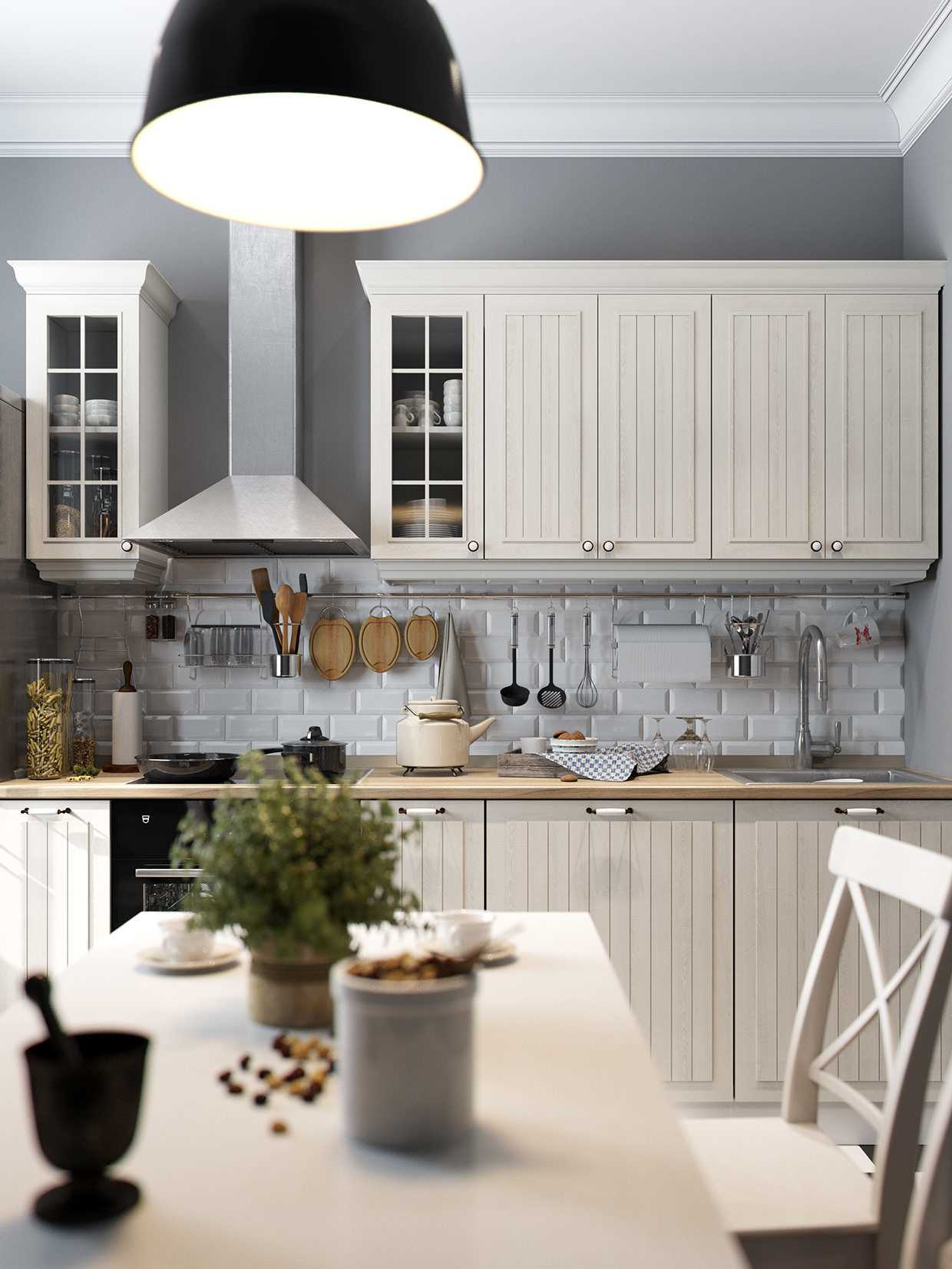 l'idée d'un design de cuisine insolite de 8 m²