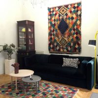 L'idée d'un design intéressant de la salle dans la photo de style soviétique