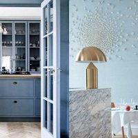 possibilité d'utiliser le bleu vif dans le style de l'image de la pièce