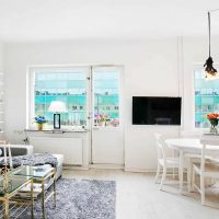 l'idée d'utiliser un stratifié léger dans une belle photo de style appartement