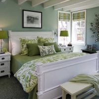 exemple d'utilisation du vert dans un décor insolite d'une photo de chambre