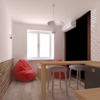 un exemple de style insolite de cuisine de 8 m²