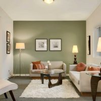 variante d'une combinaison de couleurs vives à l'intérieur d'une pièce moderne photo