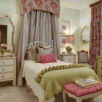 version du style lumineux d'une chambre pour une fille dans une image de style moderne