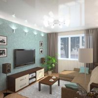 option pour un salon intérieur lumineux chambre à coucher 20 m² photo