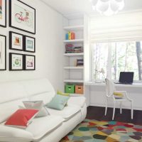 version d'un beau décor de chambre pour une fille dans une photo de style moderne