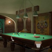 opción de una imagen de billar interior inusual