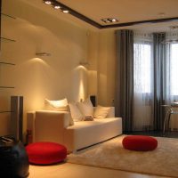 option d'un beau décor d'une chambre de 18 m² la photo