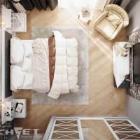 Option de chambre lumineuse de style scandinave photo