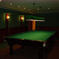 variante de la decoración brillante de una foto de billar