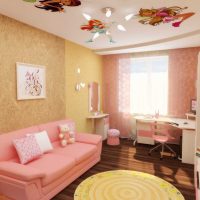 idée d'un beau style de chambre pour fille 12 m² image