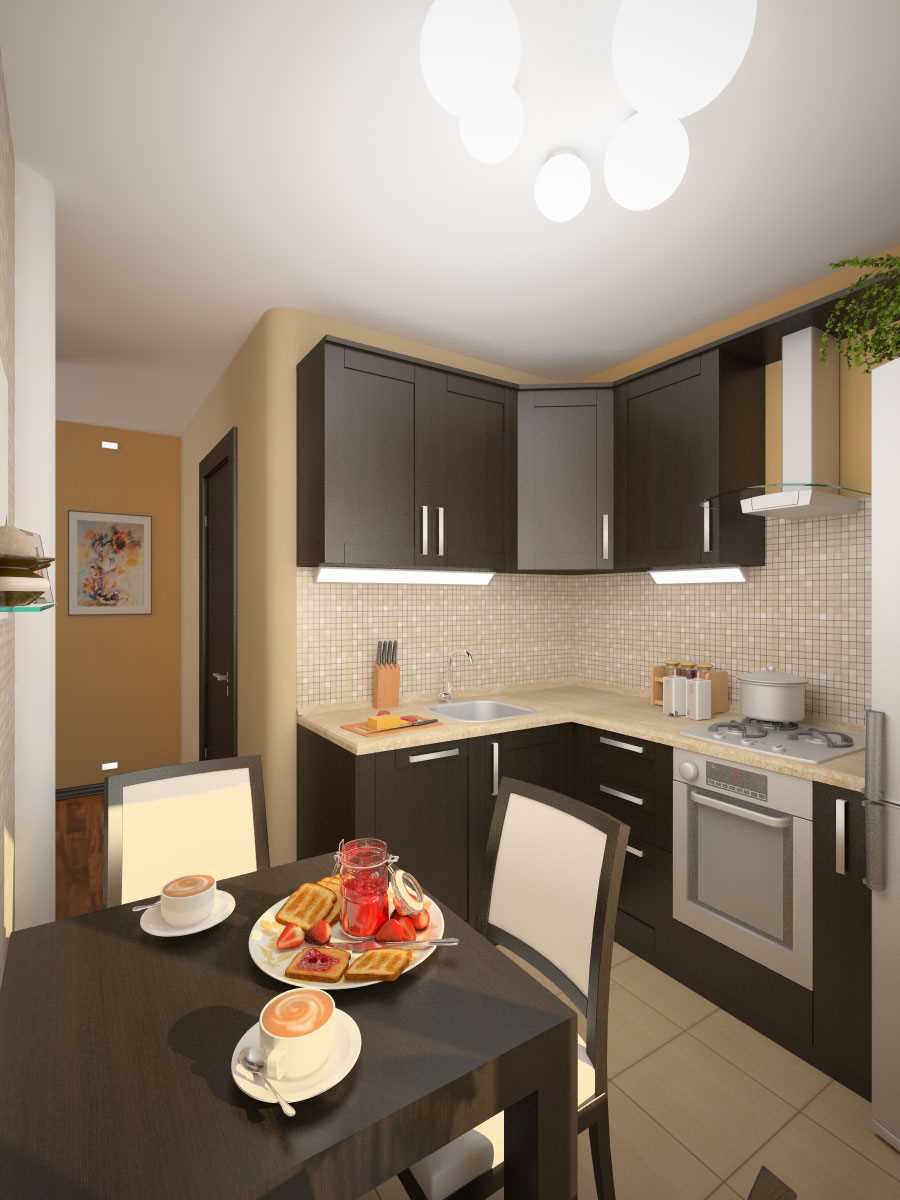 un exemple d'un intérieur insolite d'une cuisine de 8 m2
