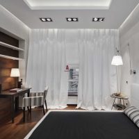 version d'une belle chambre design pour une image de jeune homme