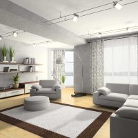 variante d'une belle combinaison de couleurs dans le design d'une pièce moderne