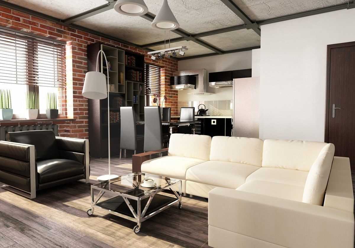variante de l'intérieur lumineux de l'appartement