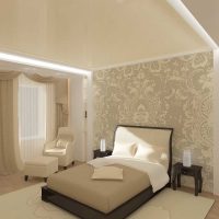 une application de couleur beige intéressante dans la conception de l'appartement