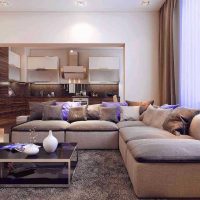 idée d'utiliser une couleur beige inhabituelle dans la conception de la maison