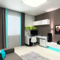 version du bel intérieur d’une chambre d’enfant pour fille 12 m² image