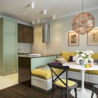 l'idée d'un beau décor de cuisine 9 m² photo