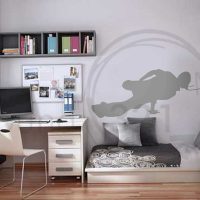 option chambre de style lumineux pour une photo de jeune homme