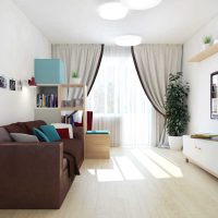 version du design inhabituel de la chambre des enfants 18 m² photo