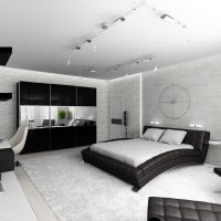 option d'une conception lumineuse d'une chambre pour une photo de jeune homme