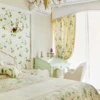 version du design lumineux d'une chambre pour une fille dans un style photo moderne