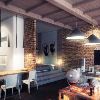 variante de l'intérieur lumineux du salon dans une maison privée photo