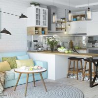 version de la belle conception de l'appartement dans la photo de style scandinave