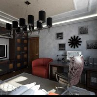 version d'un bel intérieur de chambre pour un jeune homme photo