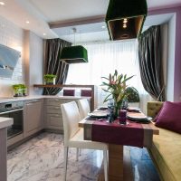 Un exemple de design de cuisine insolite de 8 m²