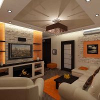 l'idée d'un salon de style lumineux de 18 m² la photo