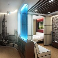 option de design lumineux d'une chambre de 18 m² photo