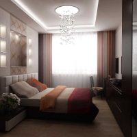 option salon de style lumière chambre à coucher 20 m² la photo