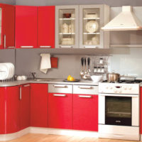 design de cuisine de petite taille lumineux