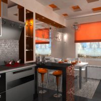 conception de cuisine avec bar