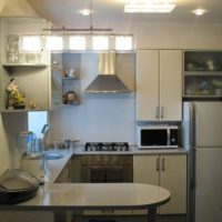 cuisine design 6 mètres carrés avec salon