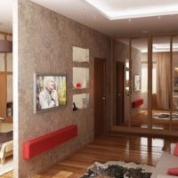 zonificación de un apartamento de una habitación