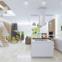 style high-tech dans la cuisine du salon