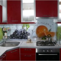 idées de design de cuisine 6 mètres carrés