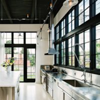 conception de cuisine de style loft