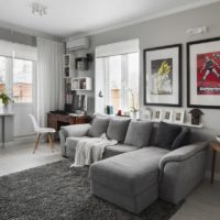 diseño de un departamento de una habitación sin detalles innecesarios