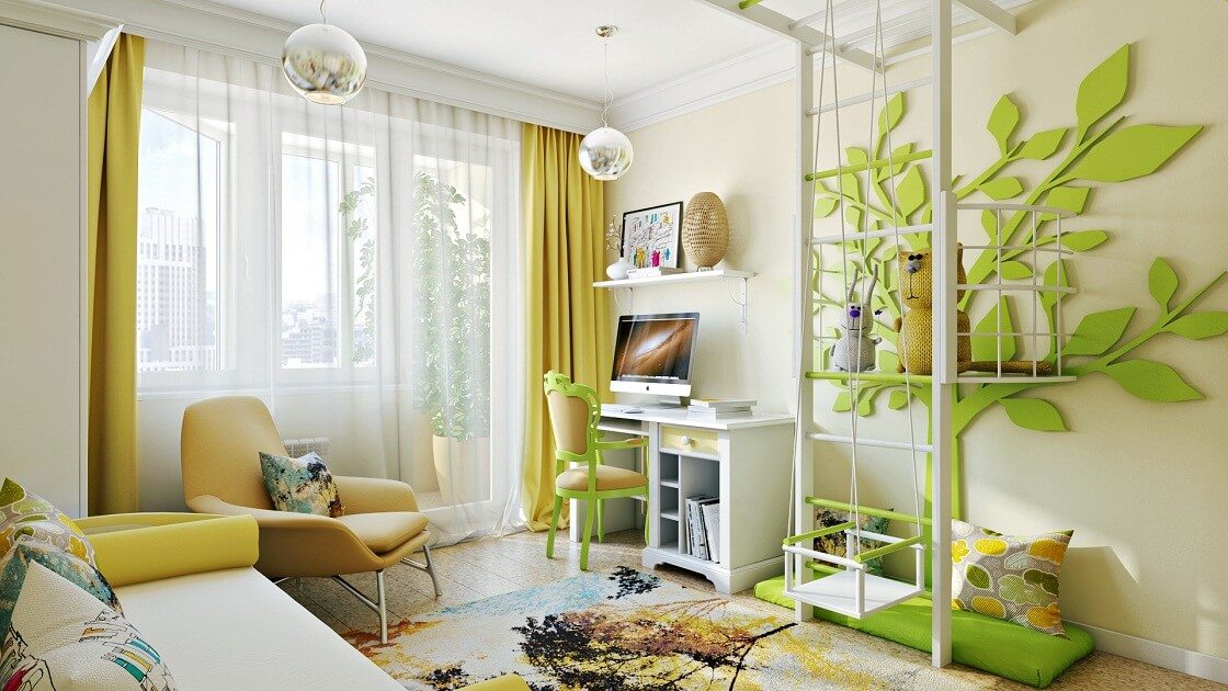 diseño brillante del apartamento